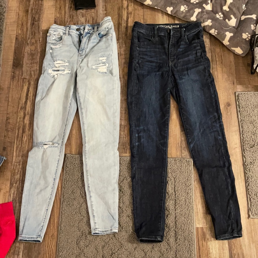*BOTH PAIRS* American Eagle jeans ; size: both 2 ; condition: *BOTH NEW*